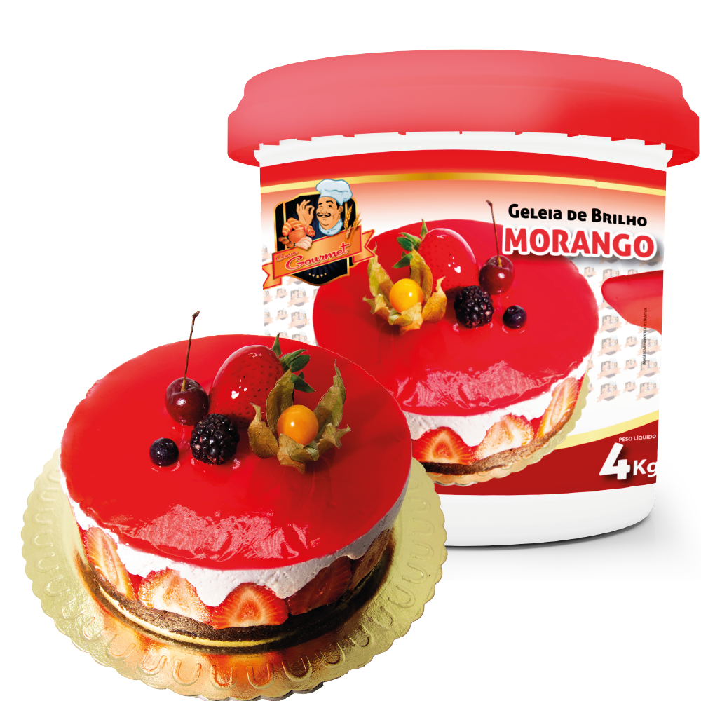 Geleia de Brilho Morango - Balde 4kg