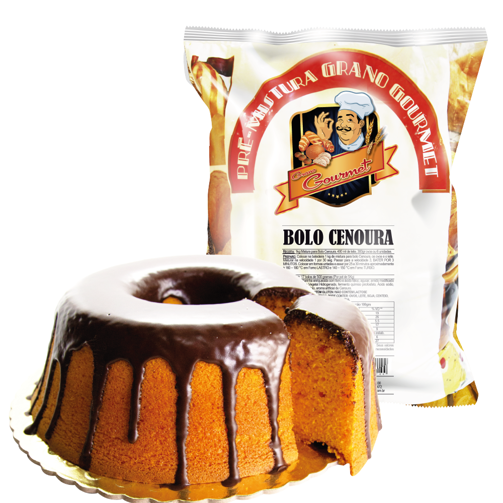 Bolo de Cenoura - Pacote 5kg