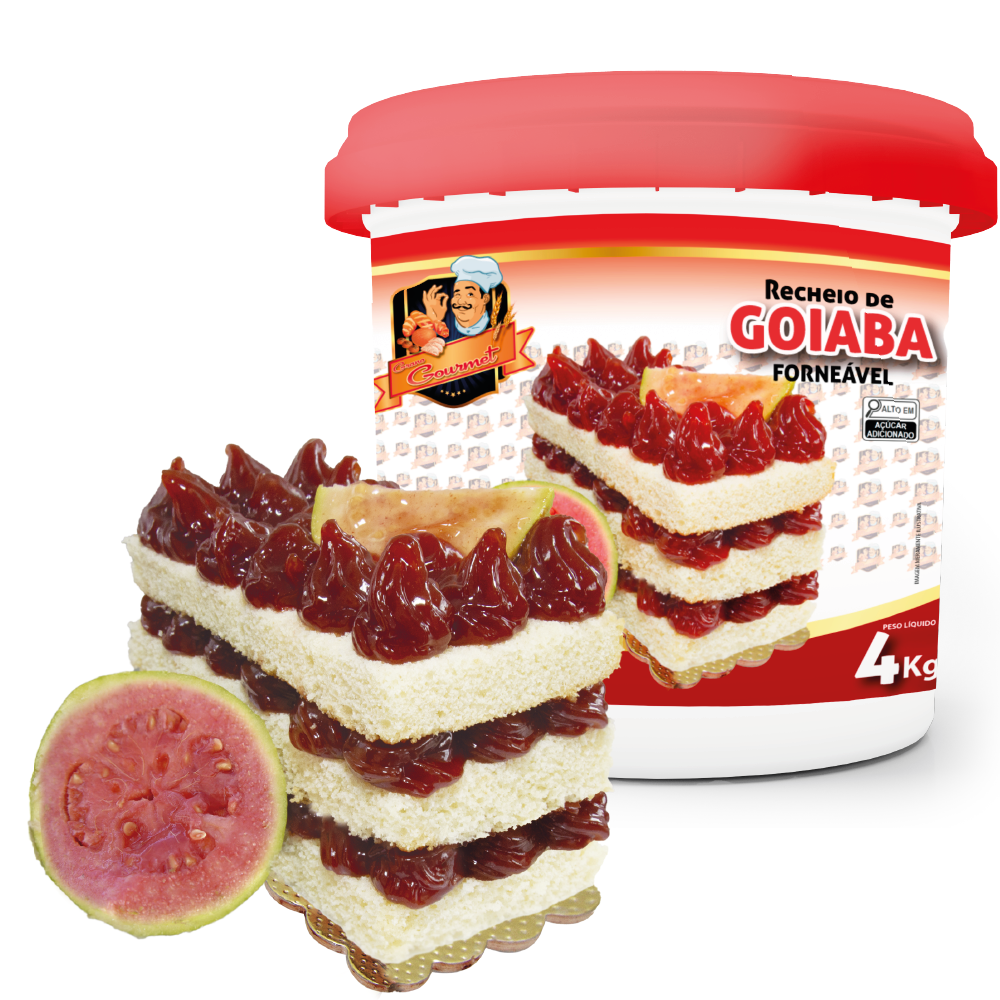 Recheio Forneável de Goiaba - Balde 4kg