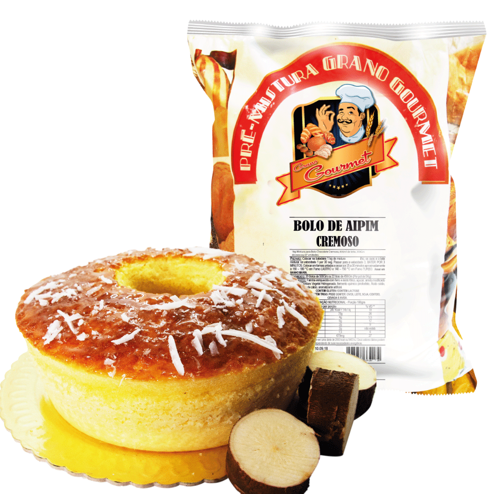 Bolo de Aipim Cremoso - Pacote 5kg