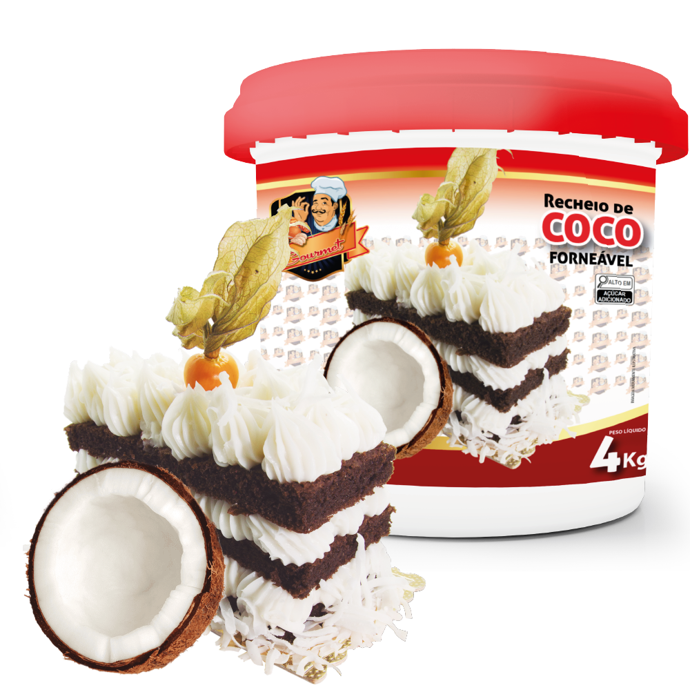 Recheio Forneável de Coco - Balde 4kg