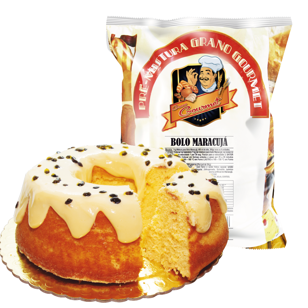 Bolo de Maracujá - Pacote 5kg