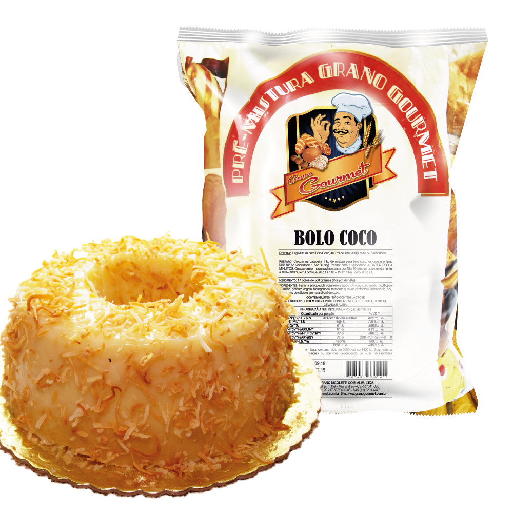 Bolo de Coco - Pacote 5kg