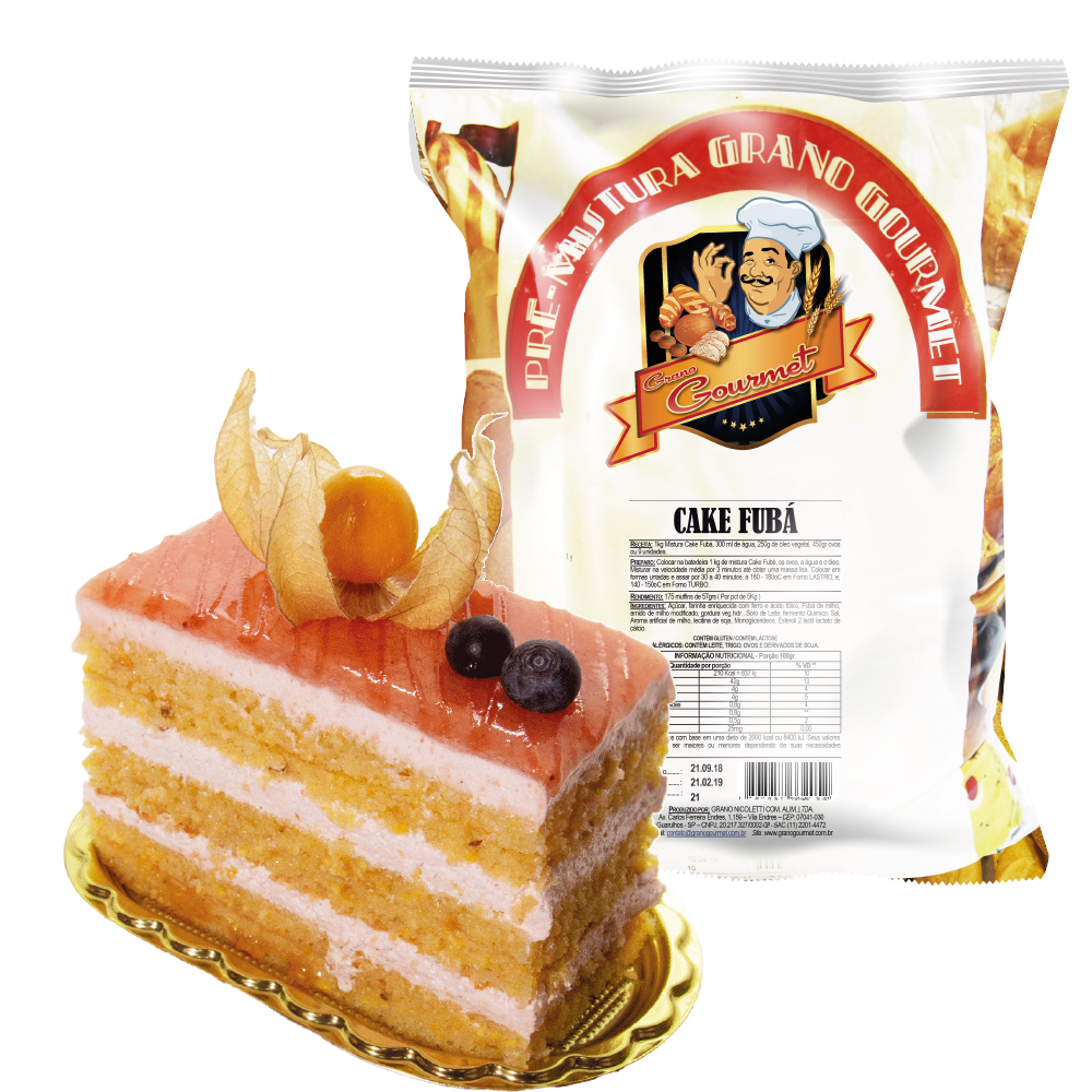 Cake Fubá - Pacote 5kg