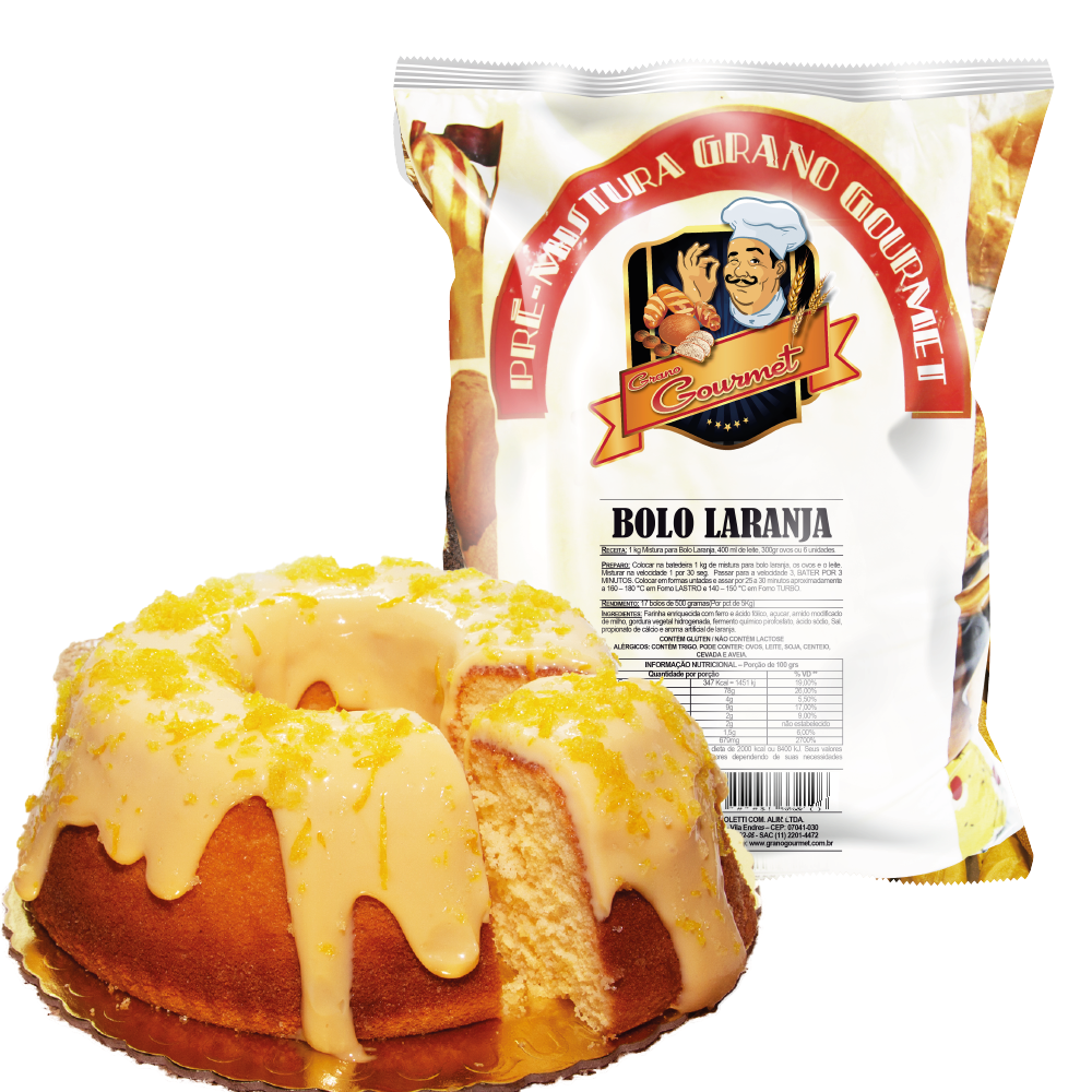 Bolo de Laranja - Pacote 5kg