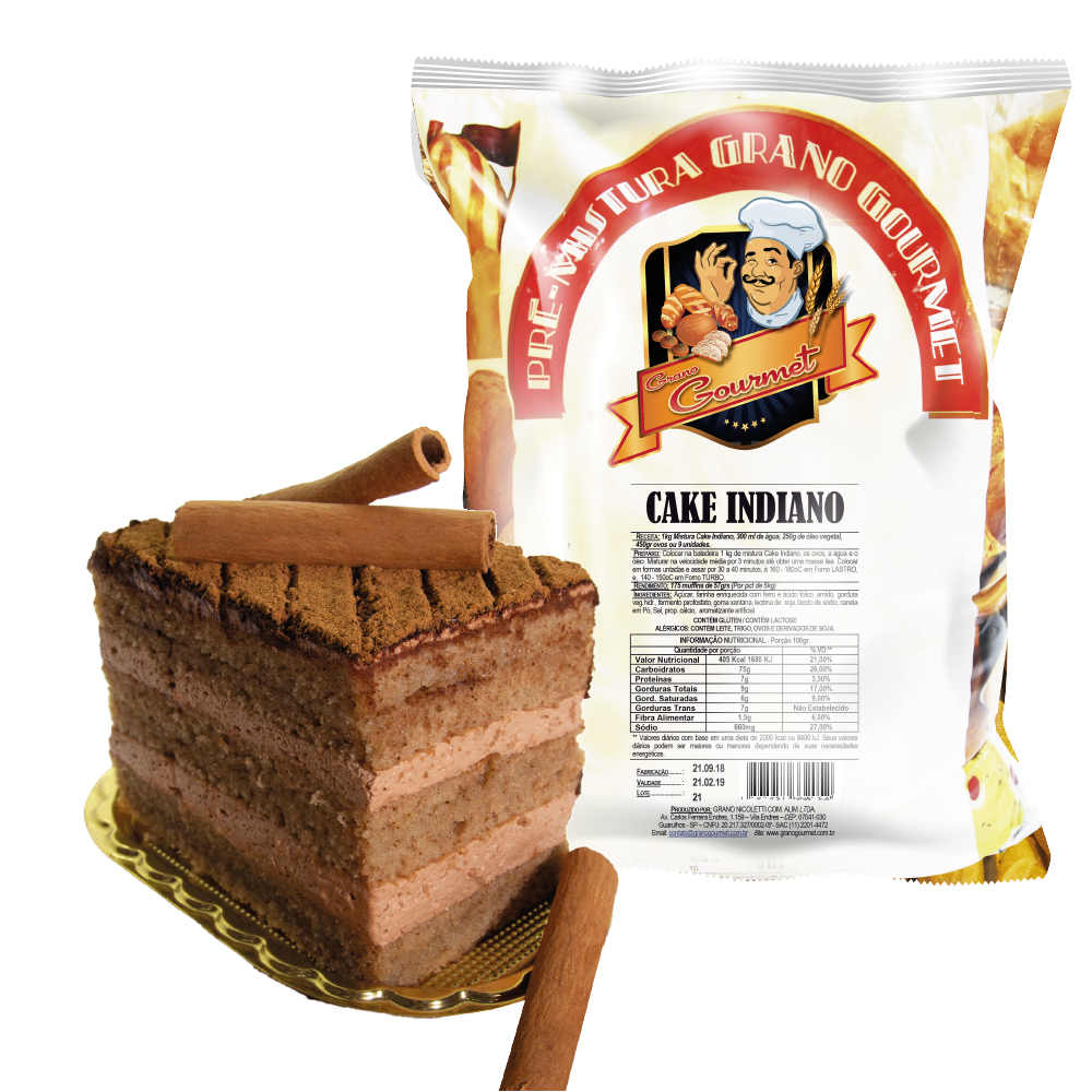 Cake Indiano - Pacote 5kg