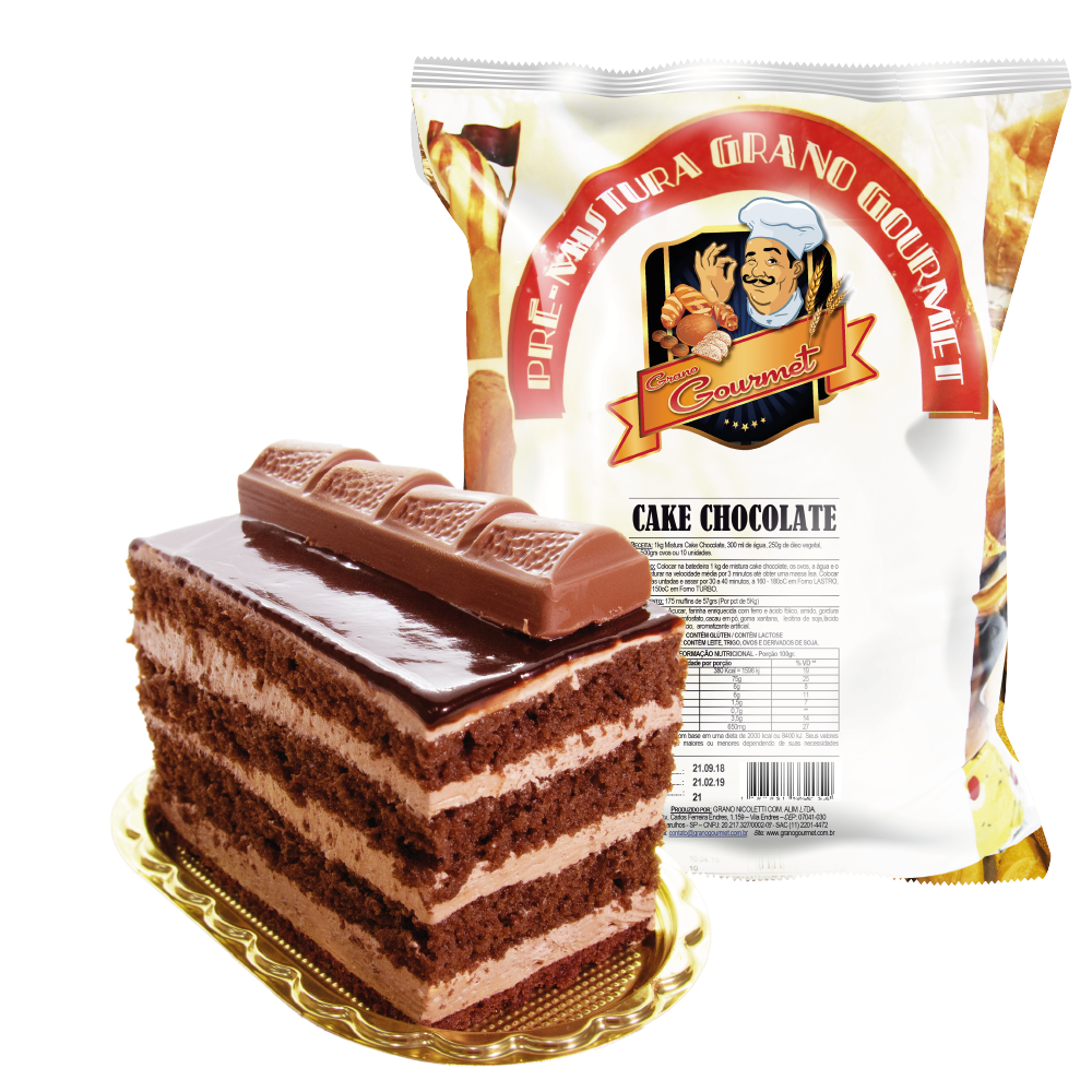 Cake Chocolate - Pacote 5kg