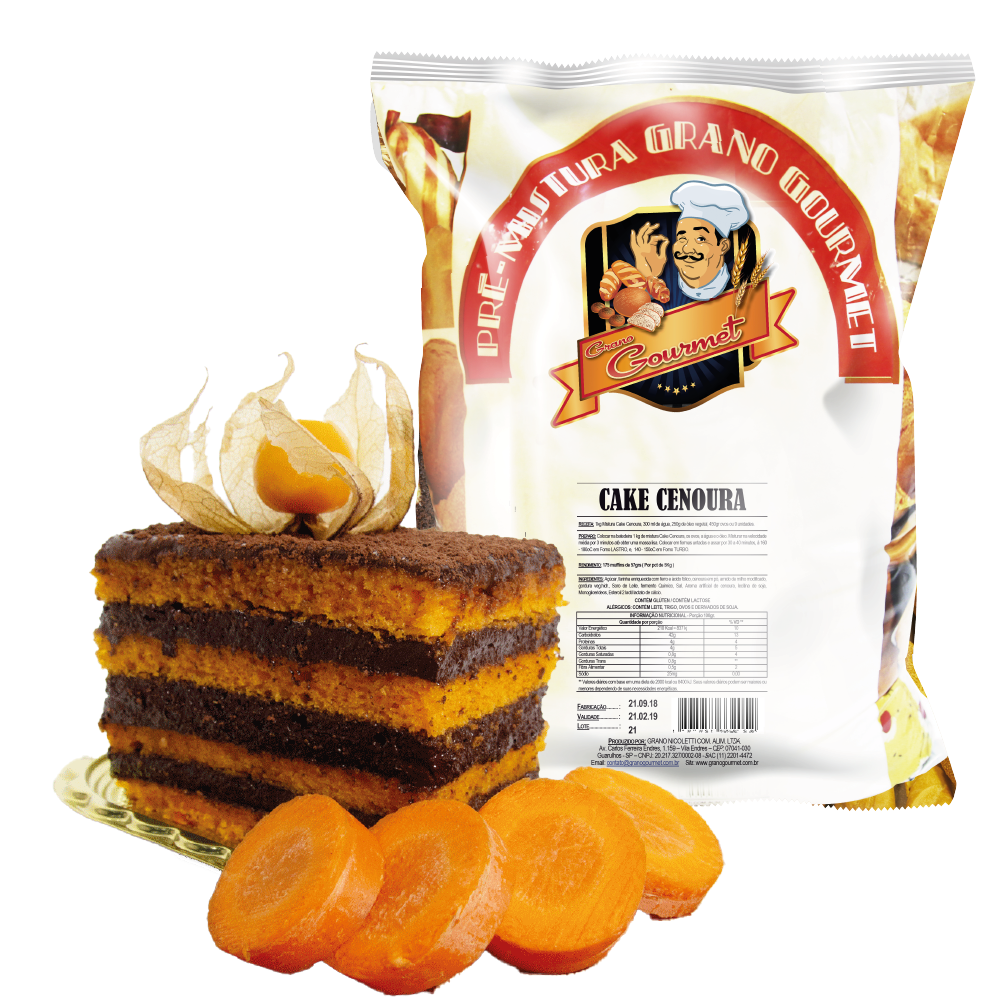 Cake Cenoura - Pacote 5kg